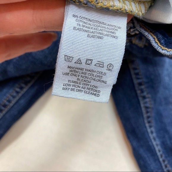 Free People Midnight Blue Destroyed Jeans Sz 27 - Picture 7 of 9